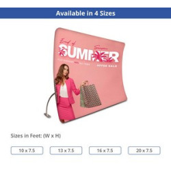 16' x 7.5' U Shaped Pillow Case Backdrop (Graphic only)