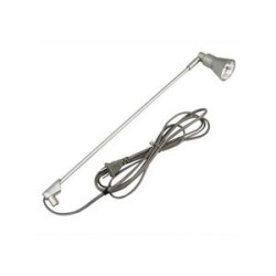Silverstep 36'' Retractable Banner Stand Package with silver light 50w