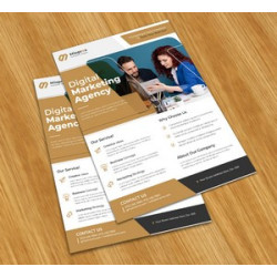 Business Flyers (Printed Front Only) - 90lb. paper uncoated