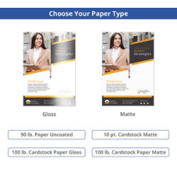 Business Flyers (Printed Front Only) - 90lb. paper uncoated