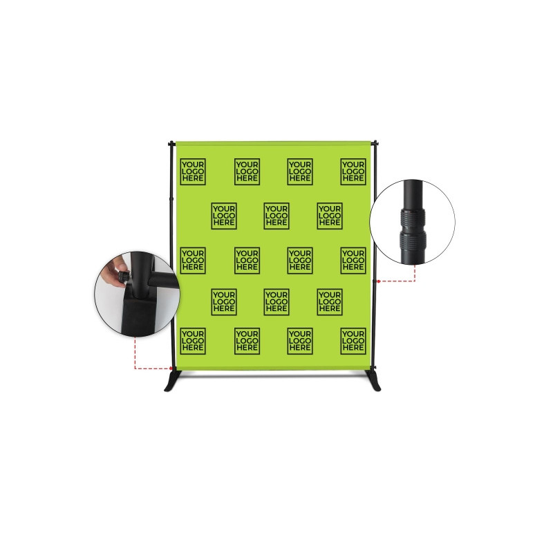 6' x 8' Step and Repeat Adjustable Banner Stands package