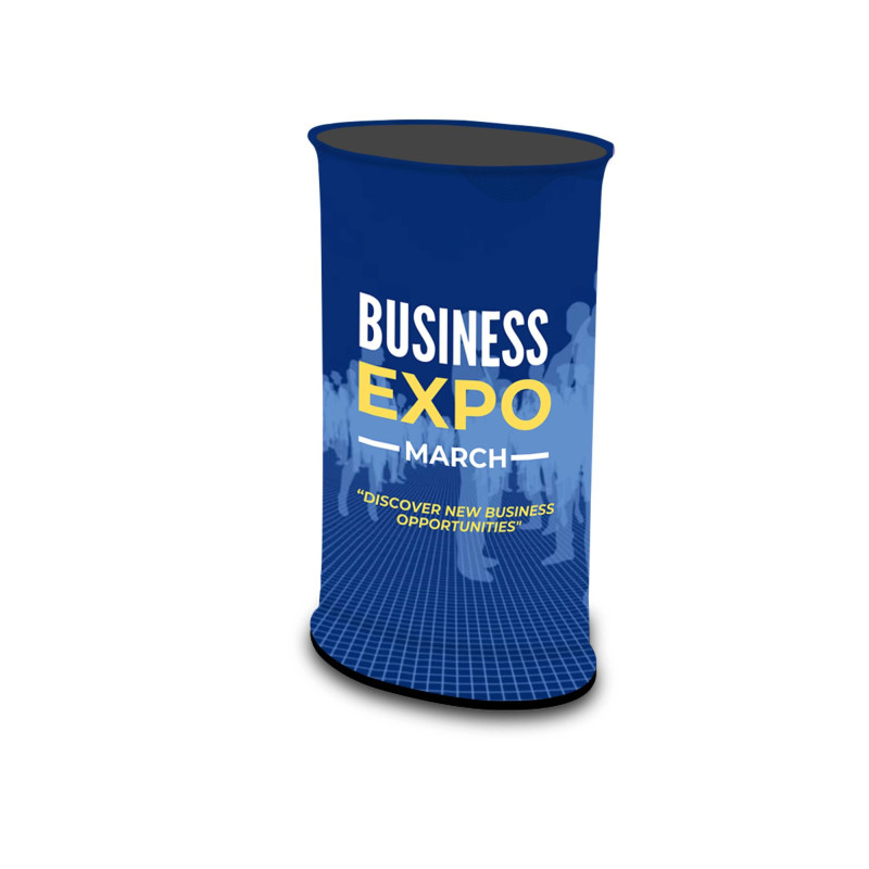 Fabric Pop Up Booth Oval (56.69" x 40.55")