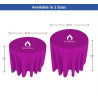 Round Table Throws, Fire Retardant Polyester Fabric (31.5" x 29")