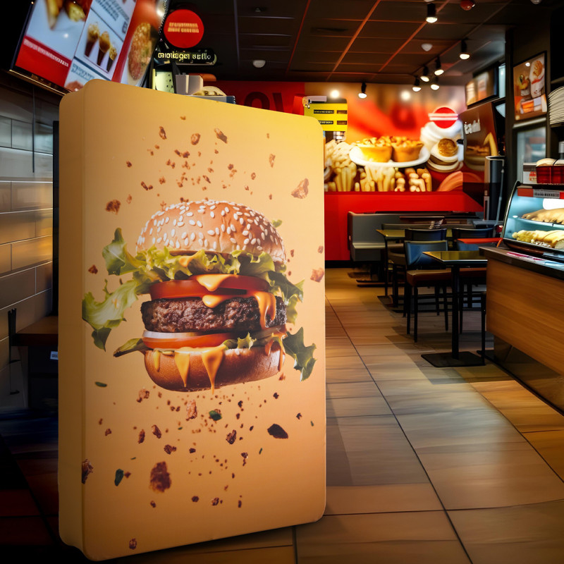 3D Fabric Banner Stand with Round Corners (6.5' x 8')