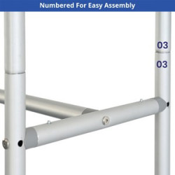3D Fabric Banner Stand with Round Corners (6.5' x 8')