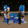 10' Magnetic Modular Fabric Displays - L Shape Curved (Double Sided)