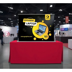 Silverstep Tabletop 48'' Retractable Banner Stand - Standard Fabric (Graphic only)