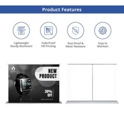 Silverstep Tabletop 48'' Retractable Banner Stand - Standard Fabric (Graphic only)