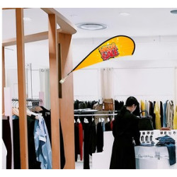 Clip Flags - Teardrop, Double Sided Package (12.17" x 23.78")