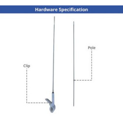 Clip Flags - Teardrop, Double Sided Package (12.17" x 23.78")