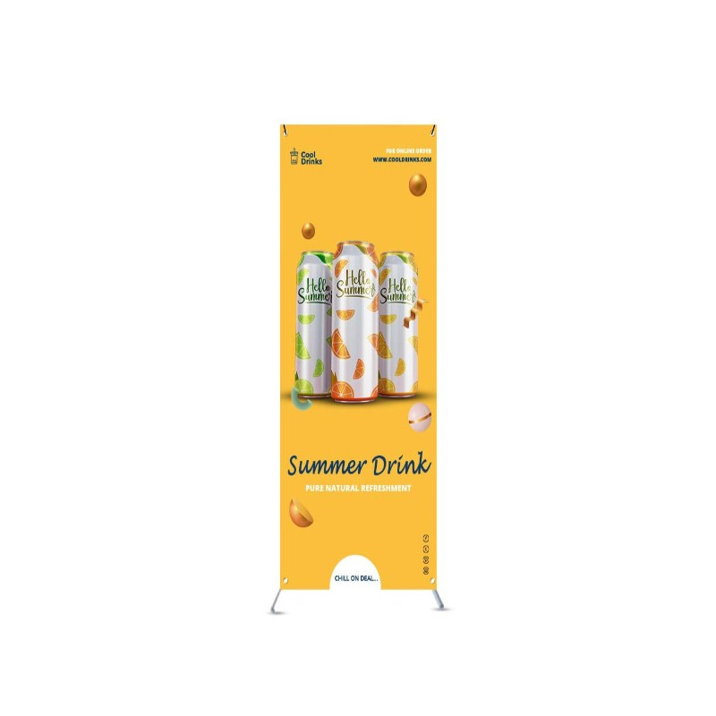 Adjustable X Banner Stands Package (With UV Print)
