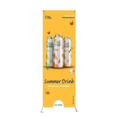 Adjustable X Banner Stands Package (With UV Print)
