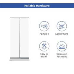 Silverstep 36'' Retractable Banner Stand (Hardware only)