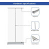 Silverstep 36'' Retractable Banner Stand (Hardware only)