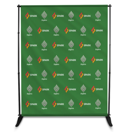 9' x 8' Step and Repeat Vinyl Backdrop (Double Sided)
