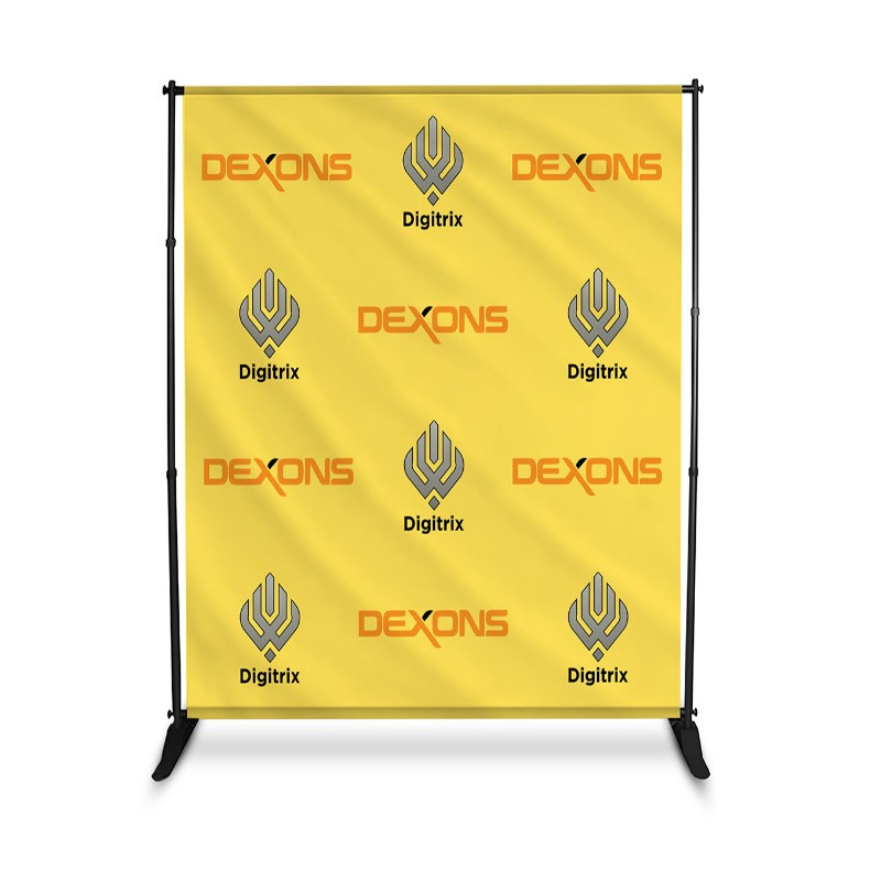 10' x 8' Step and Repeat Vinyl Backdrop (Double Sided)