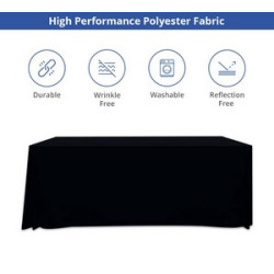 Solid Color Table Throws, 4 Sided (6' x 2.5')