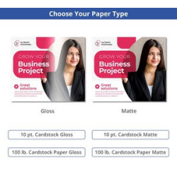 Custom Pamphlets - 12" x 9" (Printed Front Only)