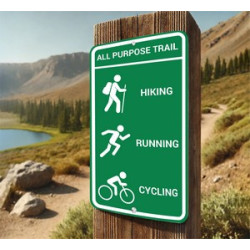 Custom Trail Markers Signs (12" x 12"/Sqft)