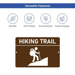 Custom Trail Markers Signs (12" x 12"/Sqft)