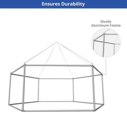 Skytube Hexagon Hanging Sign Package (10' x 5')