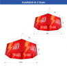 Skytube Hexagon Hanging Sign Package (10' x 5')