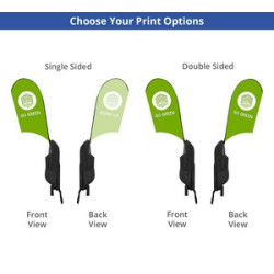 Backpack Flags - U Shape - Single Sided Package (18.89" x 39.63")