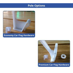 Car Flags Package, (Premium Double sided Printing) - 18" x 12"