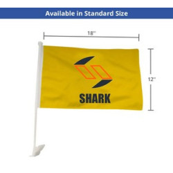 Car Flags Package, (Premium Double sided Printing) - 18" x 12"