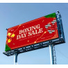 Billboard Banners with Ultra-Strong Adhesive Tabs 1' x 1' (SQFT)