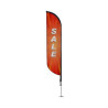 2' x 11.5' Feather Flag Mesh (Cross Base with Water Bag)