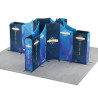 16.4x16.4' Magnetic Modular Fabric Displays Island Shape (Double Sided)