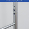 16.4x16.4' Magnetic Modular Fabric Displays Island Shape (Double Sided)