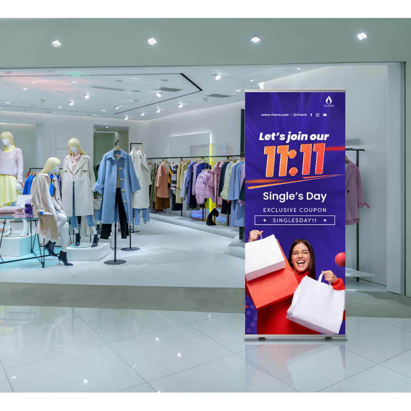 Economy Roll Up Stands Package (30" x 72")