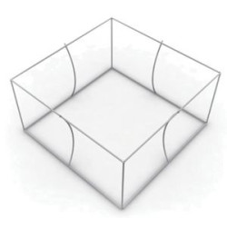 Skytube Square Hanging Banners, Double Sided Package