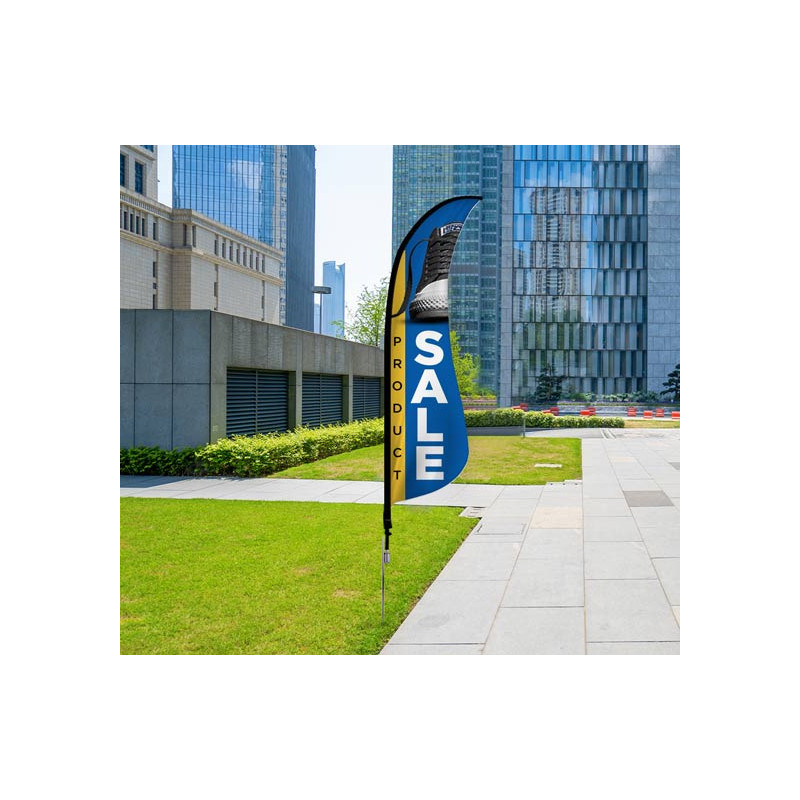 Shark Fin Flags, Single Sided Package (2.42' x 6.67')