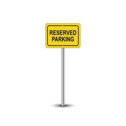 Reserved Parking Signs (1' x 1ft) SQFT