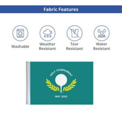 Golf Flags - Rectangle, Single Sided Package (20" x 14")