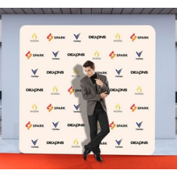 10' x 10' Step and Repeat Wall Box Fabric Display Single Sided Package