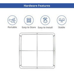 10' x 10' Step and Repeat Wall Box Fabric Display Single Sided Package
