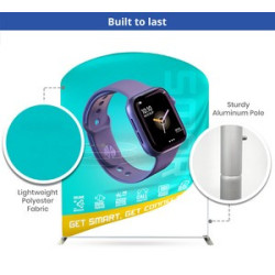 10' Inline Trade Show Booth – Modular Display with Backwall, Counter & LED Package