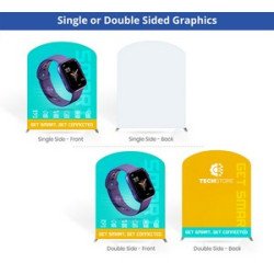 10' Inline Trade Show Booth – Modular Display with Backwall, Counter & LED Package