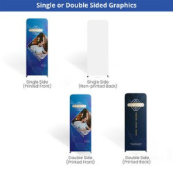 10' Magnetic Modular Fabric Display - L Shape (Single Sided)