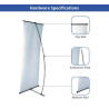 2' x 5.33' L Banner Stand (Hardware only)