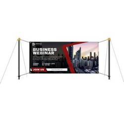 10' x 4' EZ-Post Banner Stands Package (With UV Print)