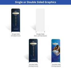 16.4' x 10' Magnetic Modular Fabric Displays - U Shape Curved (Double Sided)