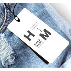 Rounded Corner Hang Tags - Front Only (3.5" x 1.75")