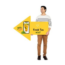 Directional Arrow Signs, Double Sided (2' x 1ft)