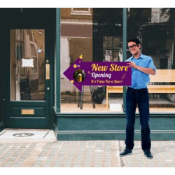 Directional Arrow Signs, Double Sided (2' x 1ft)