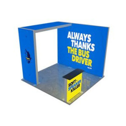 10' Backlit Trade Show Display - Design 1 (Single Sided)